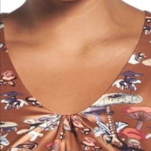 New Melissa McCarthy seven 7 Mushroom Blouse Shirt